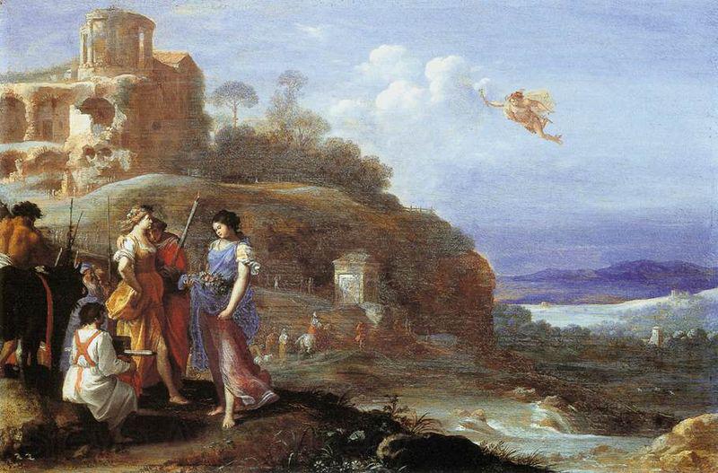 Cornelis van Poelenburch Mercury and Herse Spain oil painting art